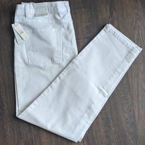 Talbots White 5-pocket Ankle Jeans